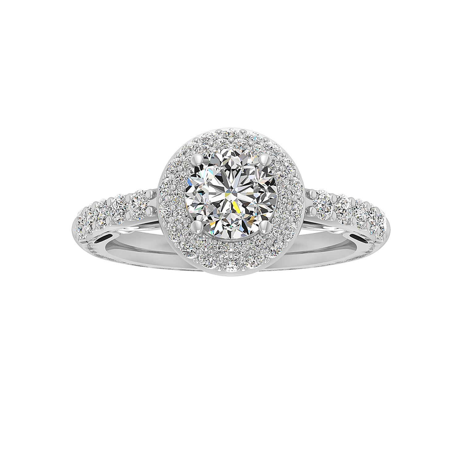 Leia Double Halo Engagement Ring